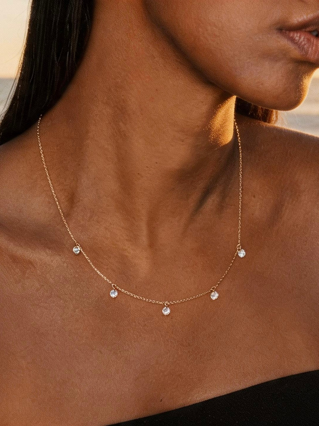 the Ventana - 5 Station Diamond Necklace