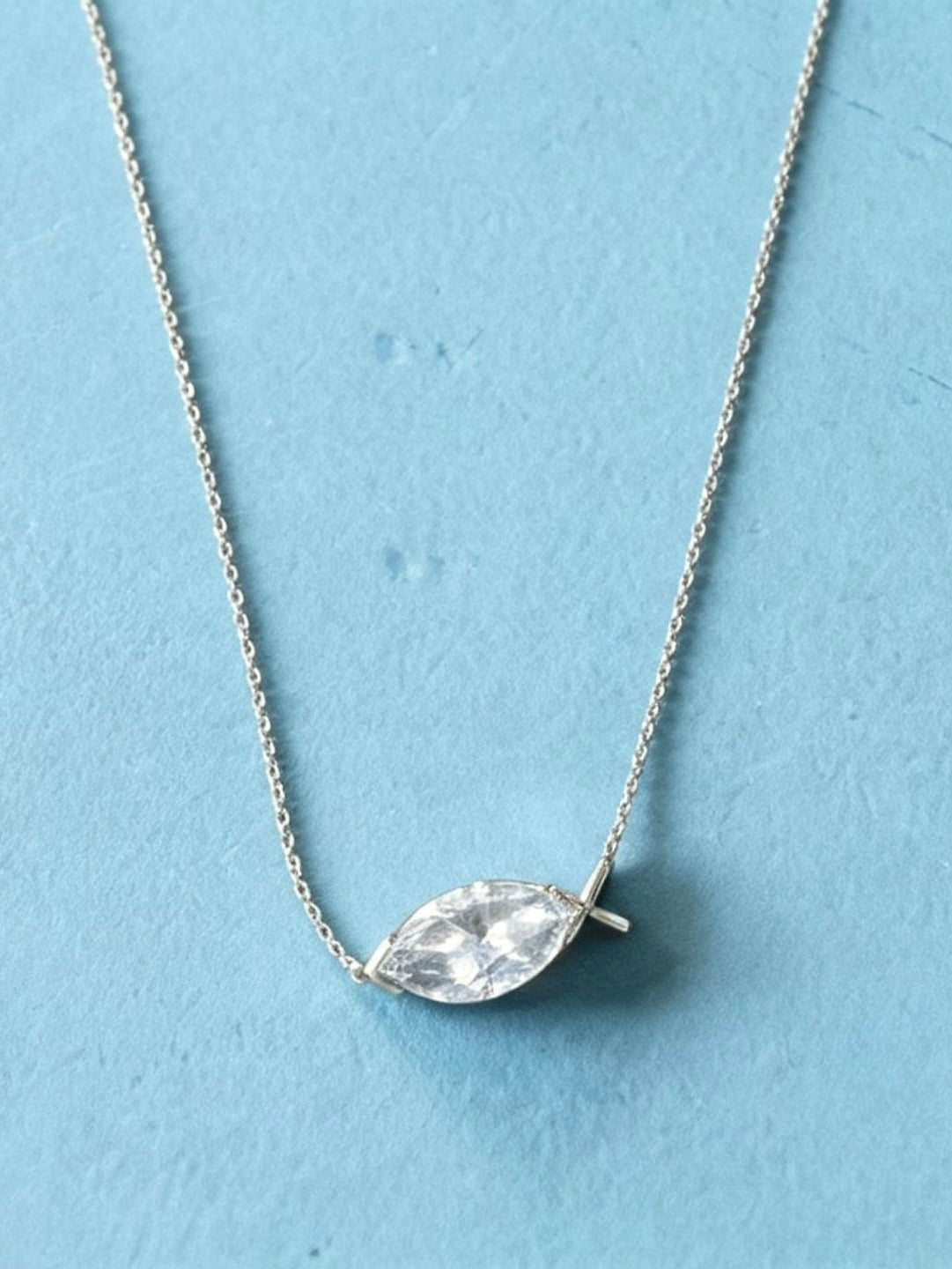 The Rikki - East West Marquise Diamond Necklace