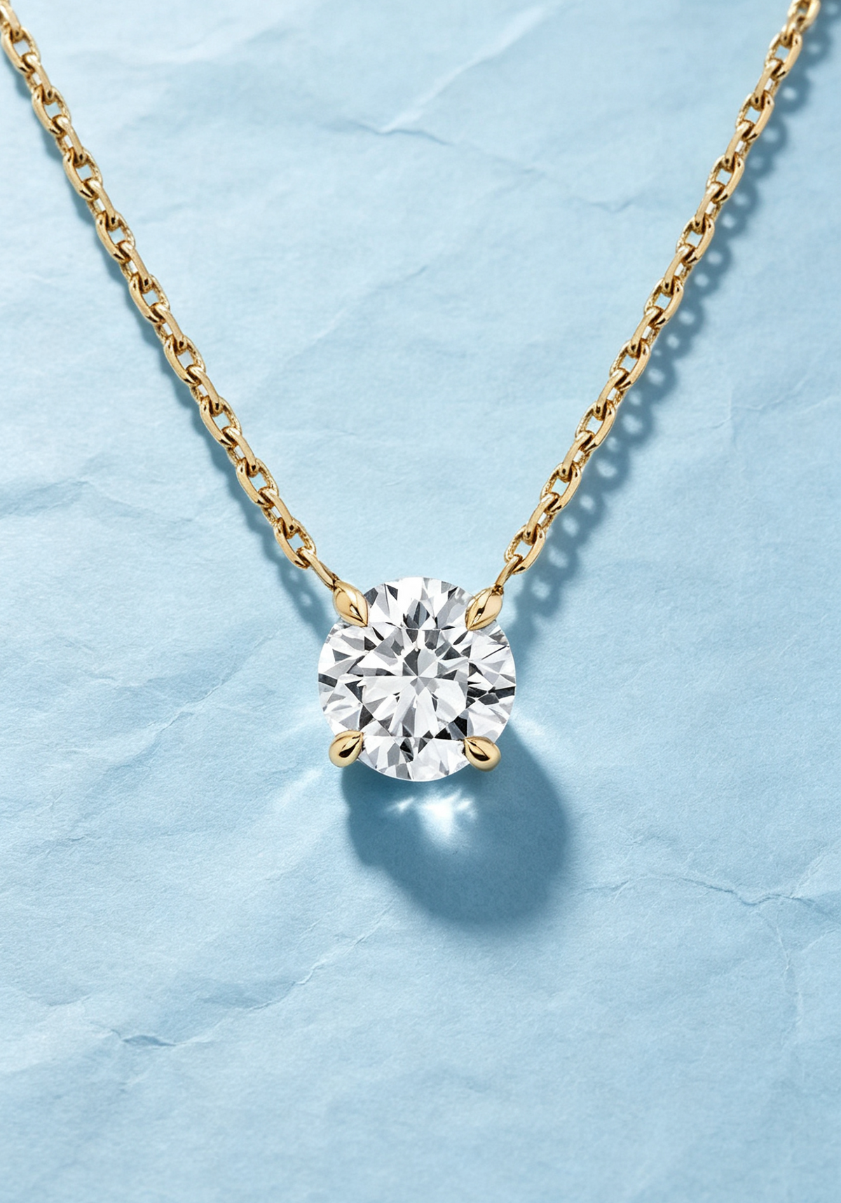 the Arc - Solitaire Diamond Necklace